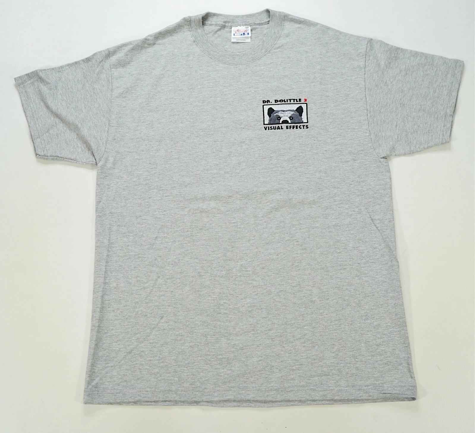 Rare Vintage Dr. Dolittle 2 Visual Effects 2001 Film Promo T Shirt 2000s Movie L XL