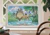 ENSKY Art Crystal Jigsaw Puzzle Frame, Studio Ghibli Clouds, White (18.2x25.7cm)