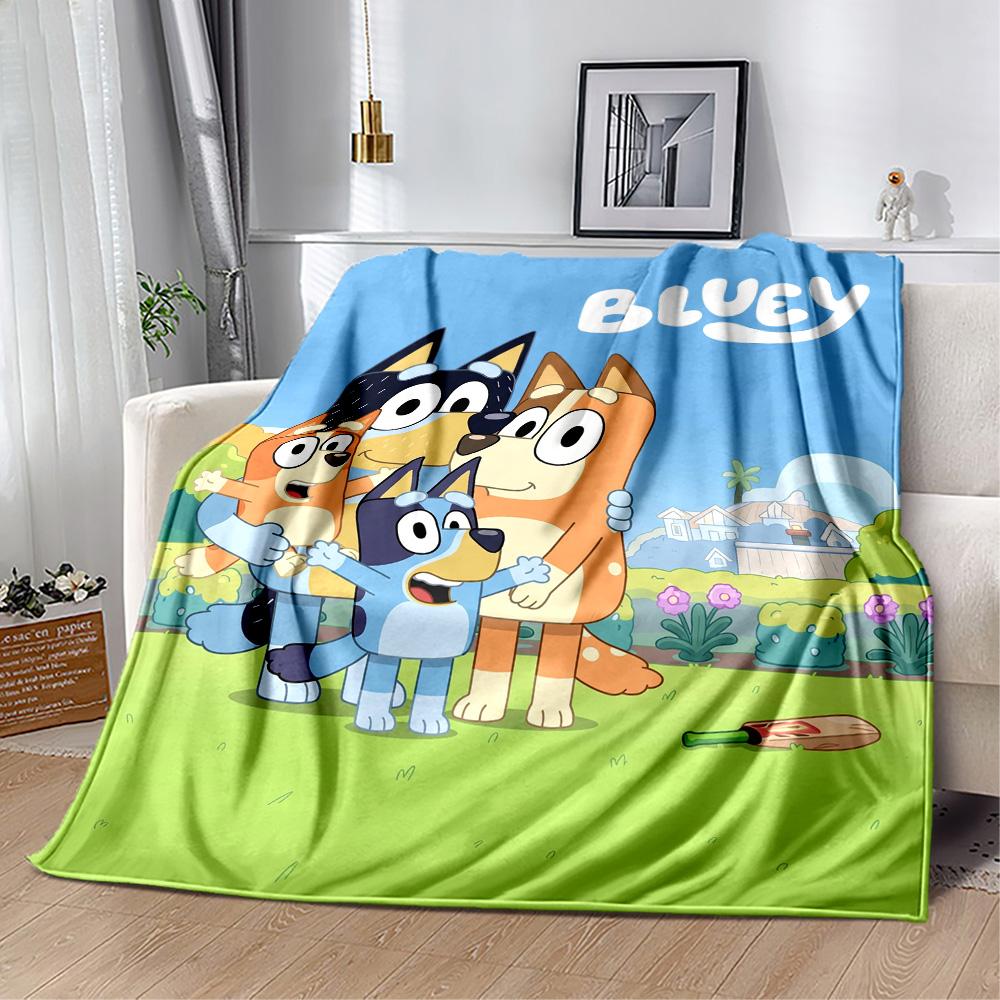 Bluey's Festive Friends Blanket Warmthful Decor Suitable for Sofa Chair Office Chair for All Occasions Modern Gift for Travel Home Birthdays