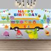 Background with Super Simple Songs, Photo Banner with Cartoon Monsters, Children's First Party Decoration, Photo Booth Accessories