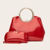 New Fashion Patent Leather Handheld Women's Bag Red Bridal Wedding Bag Women's Wedding Bag Mother and Child Bag