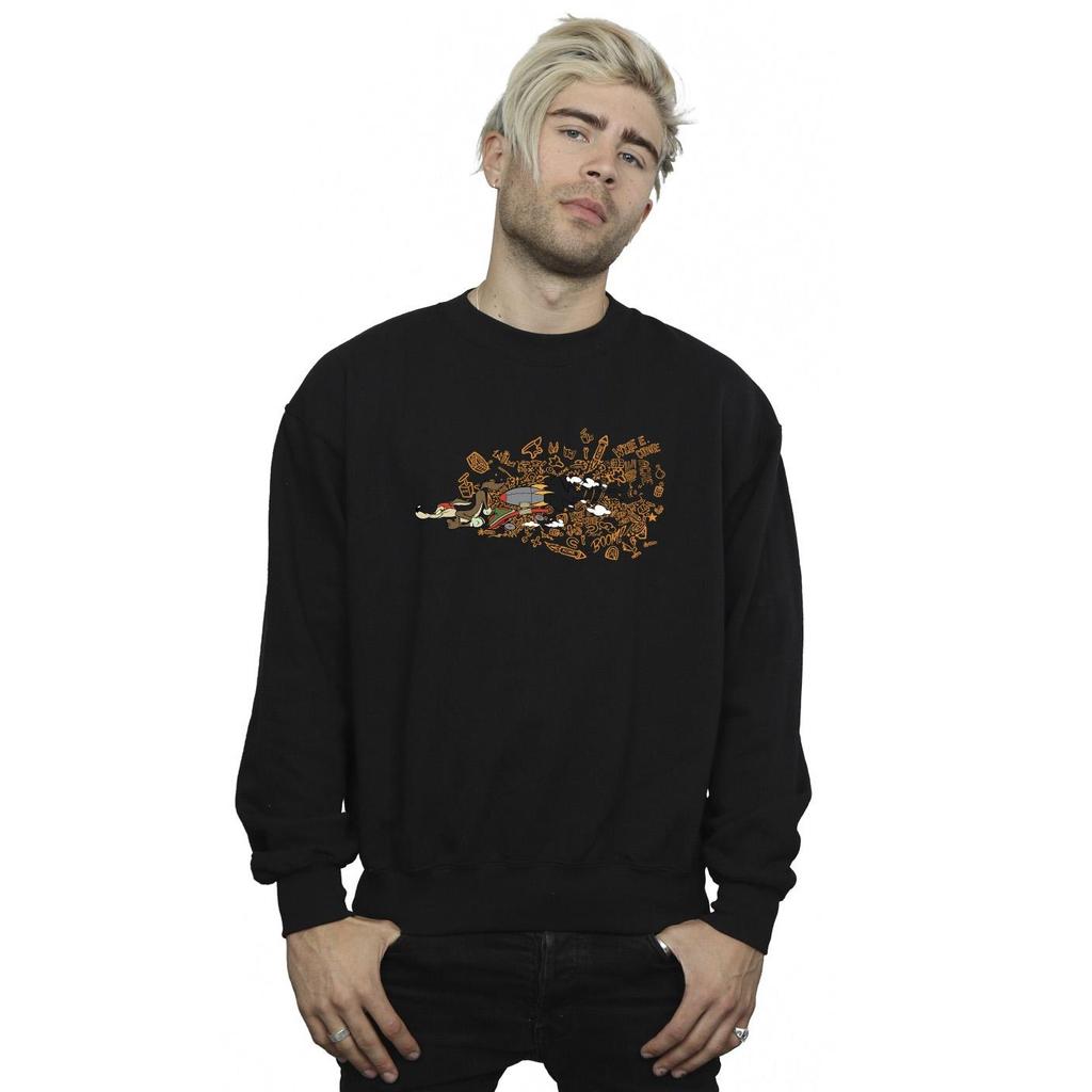 Looney Tunes Mens ACME Doodles Wile E Coyote Sweatshirt