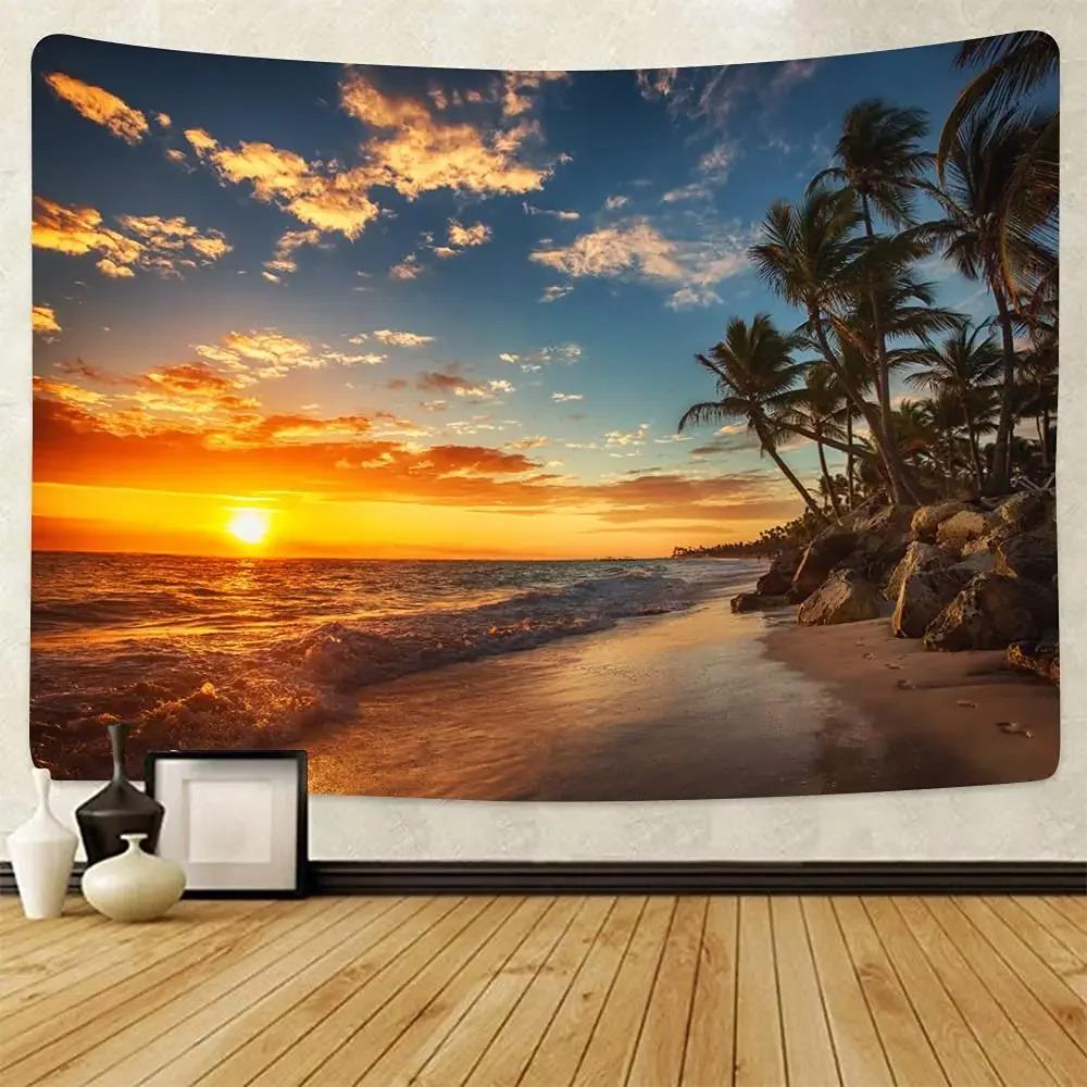 Sunset Landscape Tapestry Office Living Room Decoration Home Wall Tapestry