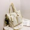 Spring New Ladies Shopping Bag Simple Fashion Handbag 2026 Nylon Waterproof Solid Color Messenger Large Capacity Shoulder Bag