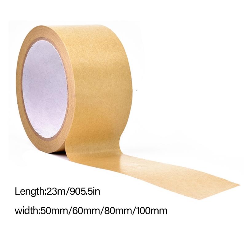 Brown Packing Tape Roll of 25 Yards Paper Packaging Tape Strong Packing Tape for Shipping Parcel Box Moving House