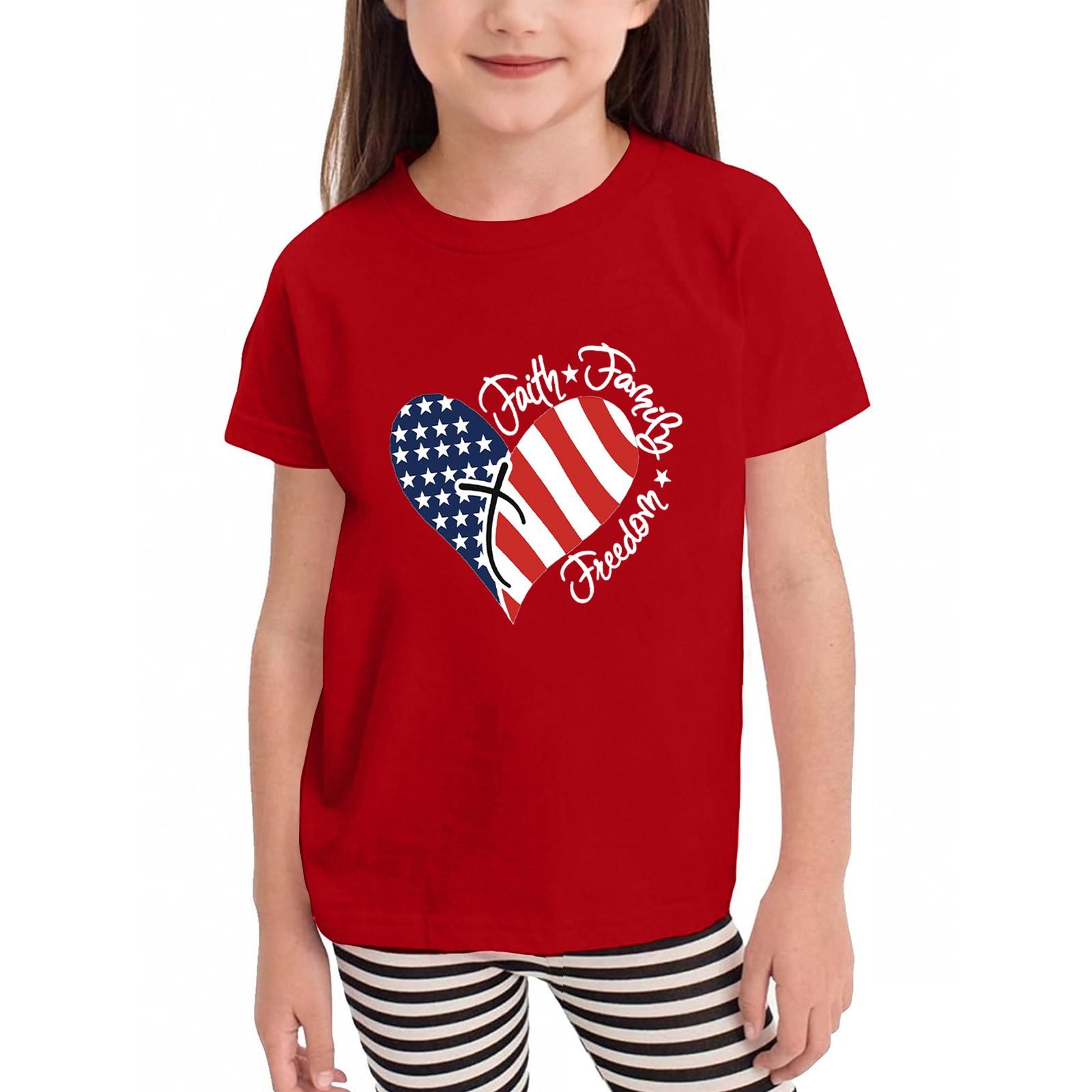 

Футболки для малышей, девочек и мальчиков, детские футболки с короткими рукавами и принтом для мальчиков и девочек 100 красный