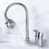 Kitchen Faucet 360° Rotatable Flexible Faucet 2 Mode Stream Spray Bubbler Splash Proof Hot Cold Water Sink Mixer Tap Home Use