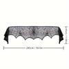 4Piece/Set Halloween Tablecloth Spider Web Fireplace Disposable Bat Spider Table Pulley Circular Tablecloth Lampshade Decoration