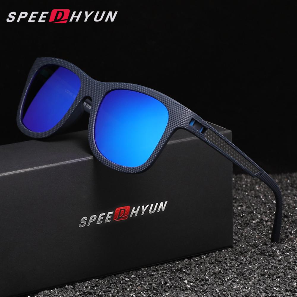 SPEEDHYUN поляризованные солнцезащитные очки Anti-UV400 для мужчин и женщин с антибликовыми зеркальными линзами, легкие очки