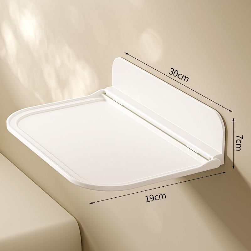 Wall Mounted Folding Storage Shelf No Drill Waterproof 1/2Pcs Sturdy Organizer for Laundry Room Bathroom