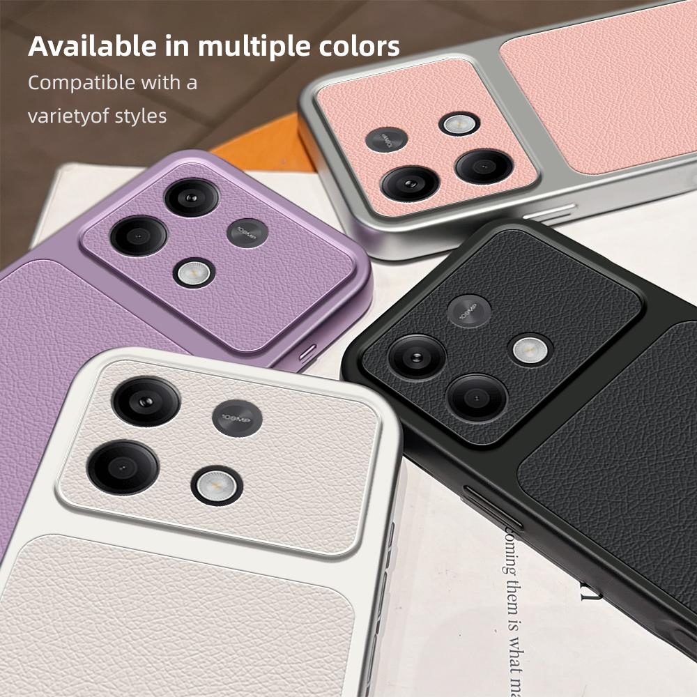 For Huawei Nova Y74 Case Huawei Nova Y74 Cover Leather Case Luxury Lens Protection Case Protect Matte leather Back Cover