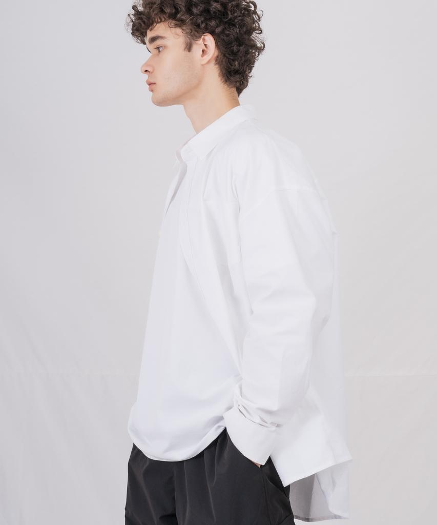 Deomail Ml Oversized Oxford Shirt [White]