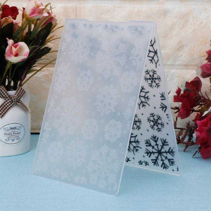 

Y3NA Snowflakes Plastic Embossing Folder DIY Craft Template Mold Scrapbook Paper Card Photo Album Making Fondant Cake Decor China Mainland