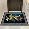 European Crystal Velvet Absorbent Floor Mat for Entrance, Bathroom, Bedroom, or Living Room - Washable.