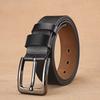Retro Men Wide Belt Zinc Zinc Alloy Jeans Waistband Adjustable PU Leather Belt  Party