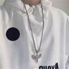Little Angel Necklace Hip Hop Bouncy Niche Simple Earth Cool Personality Titanium Steel Jewelry Sweater Chain Accessories