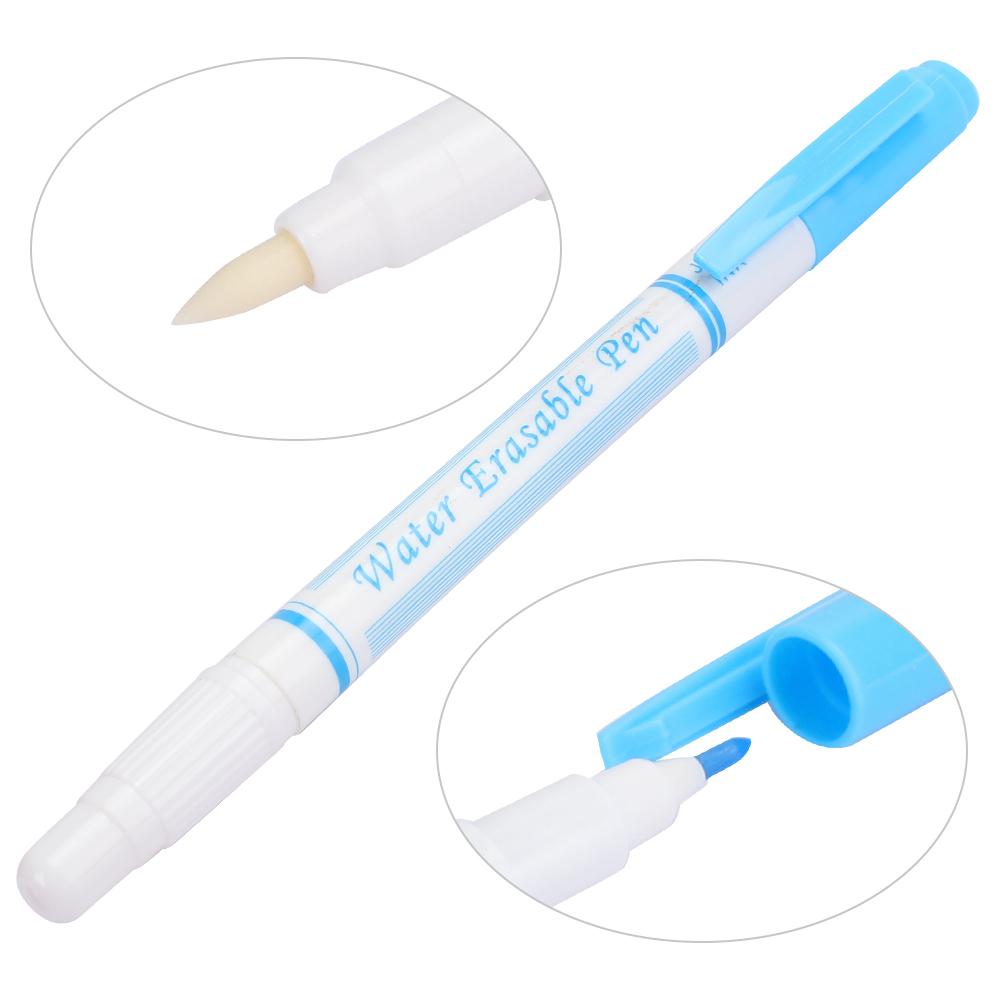 10pcs Double Head Water Erasable Pen Fabric Marker Tailoring Tool AccessoriesBlue