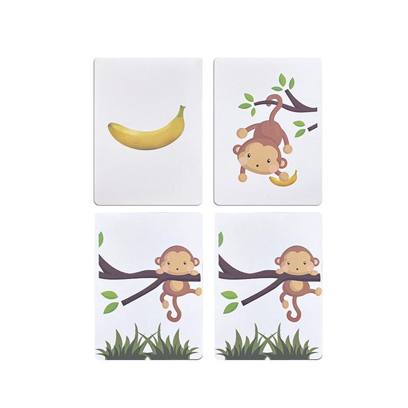 Northern Magic Children s Educational Monkey Playing Cards - High-Quality, Simple Close-Up Magic Props 8.8*6.3 cm