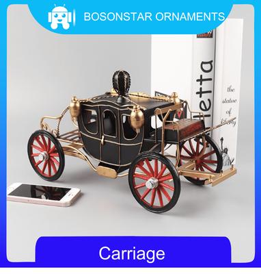 Simulation Of  Carriage Model Wrought Iron Retro Nostalgic Objects Collection Decoration Ornaments