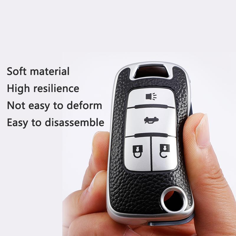 3 4 Button Leather TPU Car Key Case Cover Shell Fob For Chevrolet Cruze Aveo Trax Sail Malibu For Opel Vauxhall Astra Corsa Meriva Insignia