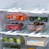 Fridge Organizer Under Shelf Drawer Pull Out Refrigerator Organizer Bin Clear Fridge Storage Container Freezer Kitchen Organizer