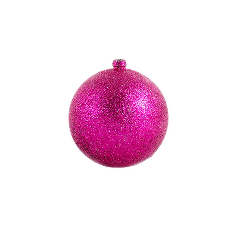 Pink Christmas Ball Ornament, 3cm-60cm | Plastic Tree Decoration | Pendant for Shop Decor