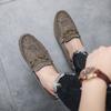Autumn new Doudou shoes men's fashion men's trendy shoes lazy one-foot shoes suede