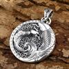 999 sterling silver Pisces water pendant men's and women's necklace new 2023 trendy personalized retro safety buckle