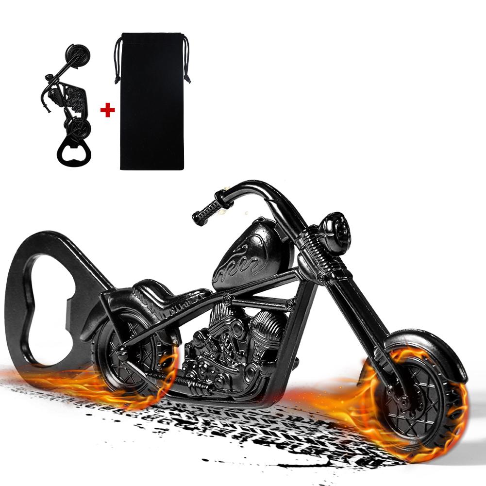Luxury Motorbike Bottle Opener Gifts Box for Boyfriend Black Motorcycle Original Beer Bottle Opener Bar Party Accessories Tools