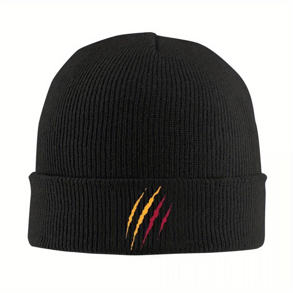 Galatasarays Claw Marks Knitted Hat for Women Unisex Skullies Beanies Autumn Winter Hat Acrylic Soccer Aslanlar Lion Warm Caps