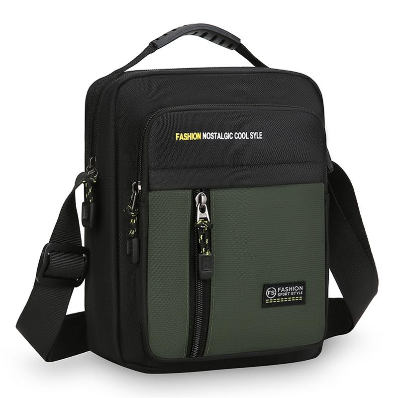 Men's bag fashionable casual lightweight versatile small square bag new high-end sports cycling shoulder messenger bag