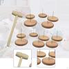 12 Pack Crochet Doll Display Stands, Animal Toy Holder, Wooden Stable Base for Collectible Action