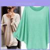 Women's Batwing Long Sleeve Knitted Sweater Tops With Cozy Casual Style
