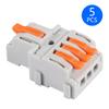 1 In Multiple Out Quick Wiring Connector Universal Splitter Wiring Cable Push-in Can Combined Butt Home Terminal Block SPL 222