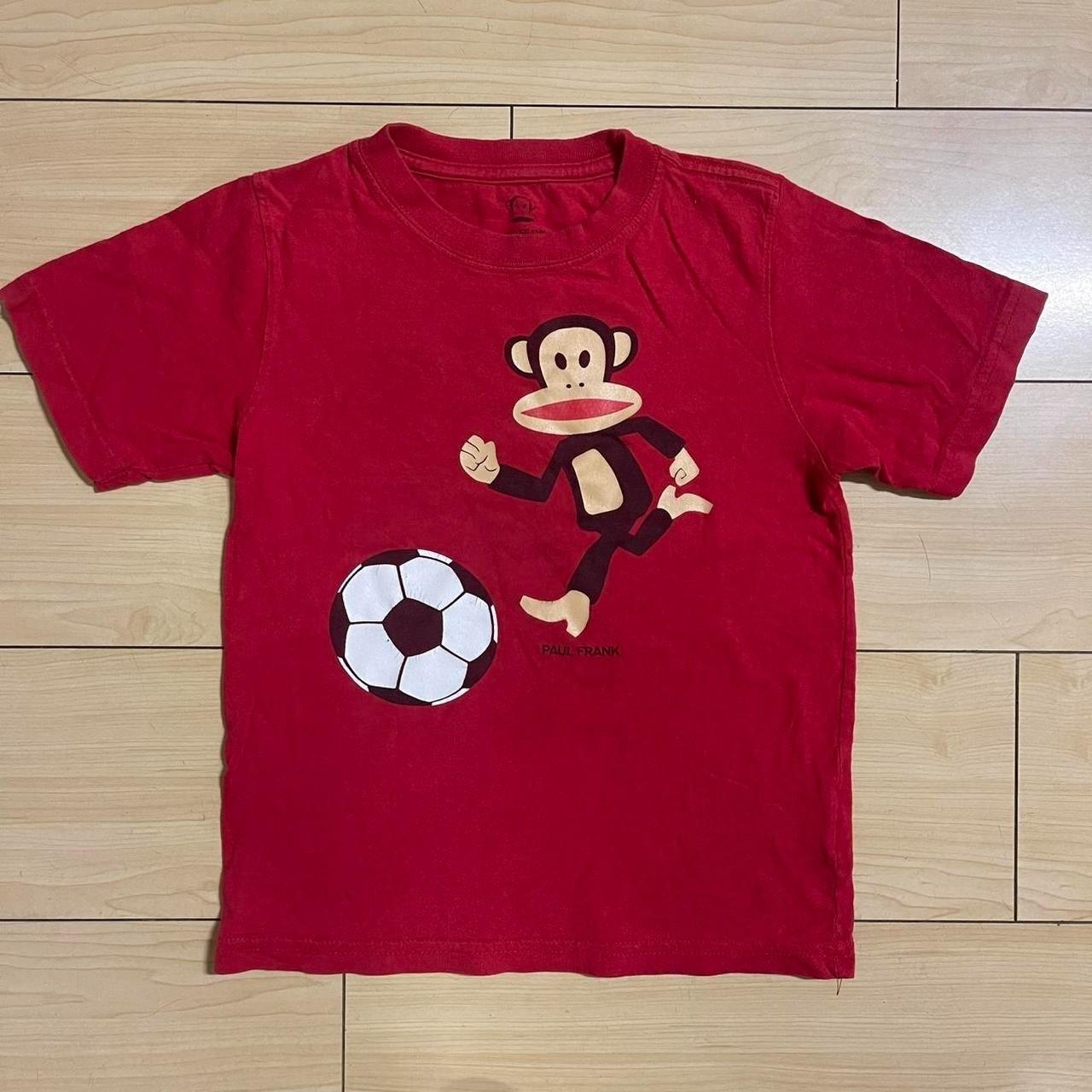 Retro Paul Frank monkey Soccer player reprint Unisex Tee S-5XL L