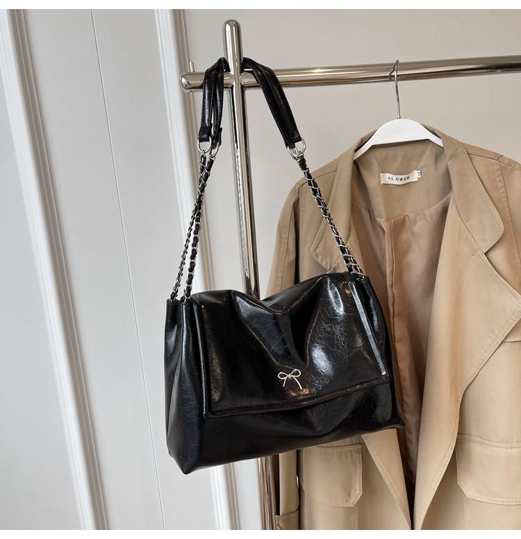 

Pu 2026 High-quality Women s Shoulder Bag Chain Zipper Buckle Solid Color Summer Fashi Crossbody Bag Soft Versatile Handbag чёрный