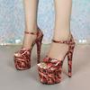 Autumn European & American Women's Sexy High Heels - Gladiator Peep Toe Platform, Nightclub & Elegant Lady Shoes LFD-181-Q49