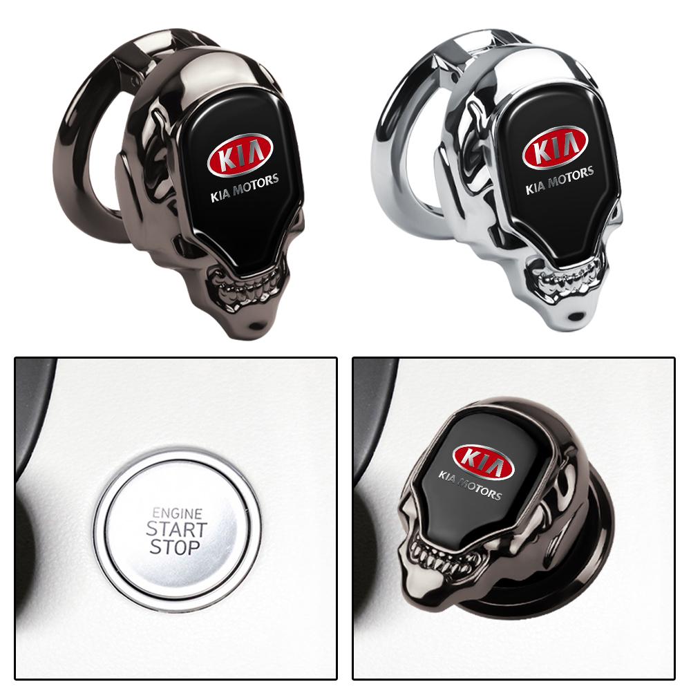 3D Metal Car One-button Engine Ignition Start Stop Cover Sticker For KIA Ceed Sorento K3 Rio Sportage Soul Picanto Optima Cerato lfgv60
