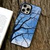 Barren tree Phone Case For iPhone 17,16,15,14,13,12,11 Plus,Pro Max,XS,Colored Silver Plated Inside Cover