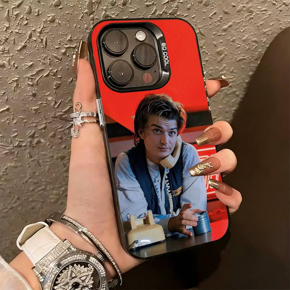 S-steve H-harrington Phone Case For iPhone 17,16,15,14,13,12,11 Plus,Pro Max,XS,Colorful Silver Phone case Funda Cover