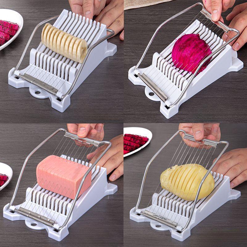 12-line Lunch Meat Slicer Household Fruit Slicer Kitchen Egg Slicer Ham Banana Slicer Splitter Split Tofu Slicer Kitchenware
