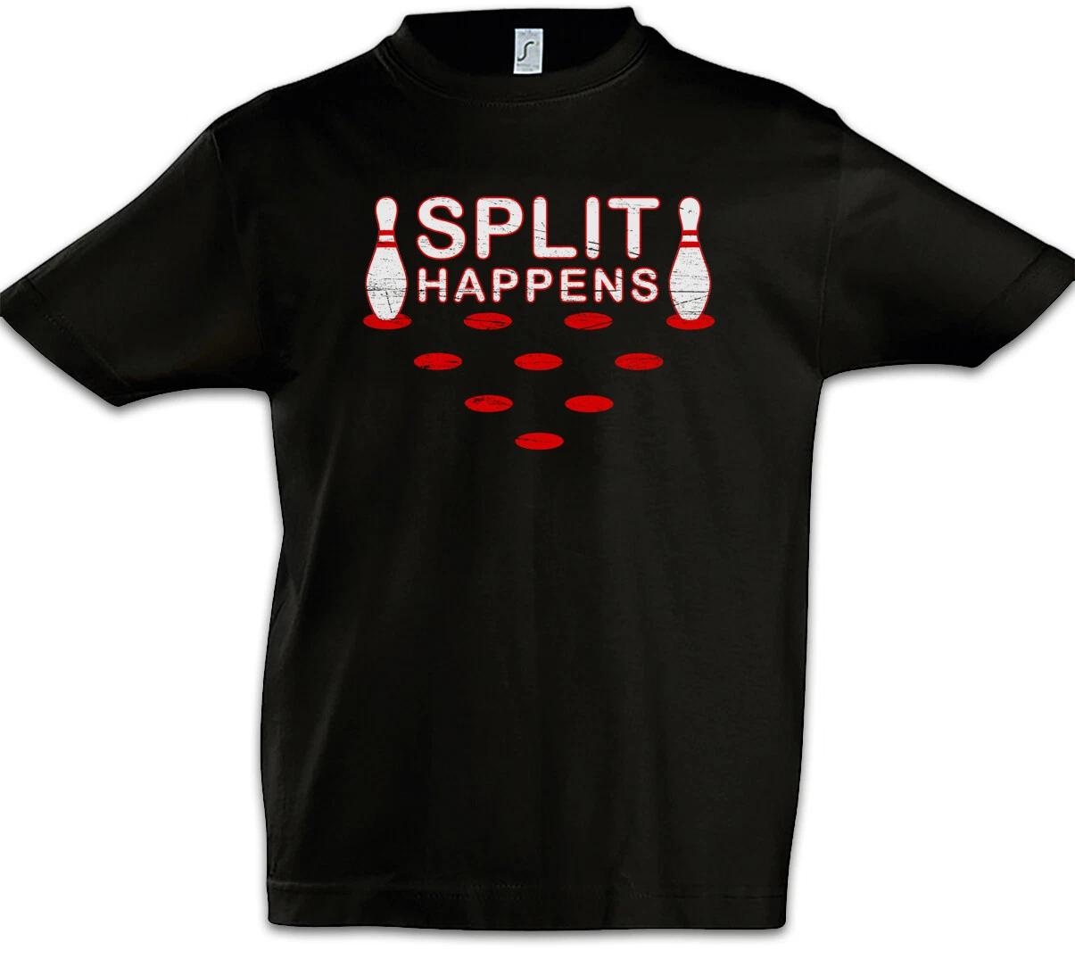 Split Happens Kids Boys kids boys T-Shirt Gamer Games Fun Bowling Bowling Fun Bowling 120
