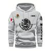 Kapuzenpullover Sweatshirt Mexikanische Flagge Adler Mit Kaktus Pirat Täglich Outdoor Fitness Sport Lässig Warm Herbst Winter Herren Damen Oberteil