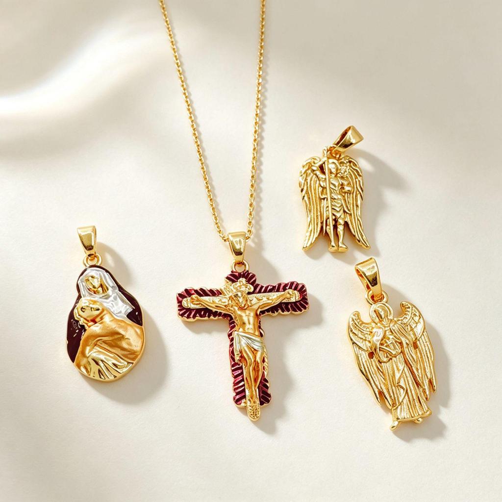European American Cross Pendant Necklace: Hip Hop Fashion Jewelry for Women