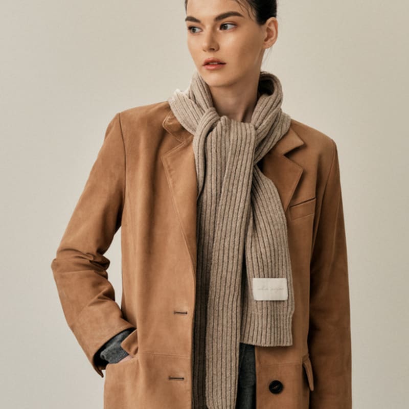 White Project MINI WOOL KNIT MUFFLER [9COLOR]