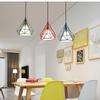 Nordic Minimalist Pendant Light - Industrial Diamond Three-Head Design for Restaurants and Bars