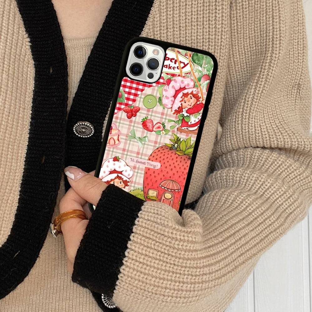 

Girl Pink Strawberry S-Shortcake For IPhone 11 12 13 14 15 16 17 Pro Max Plus TPU+PC Shockproof Back Phone Cases iPhone 11 pro