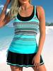 2024 Swimwear Tankiny Two Piece Beach Suit Women's Beach Swimwear Fashion Print Tankini Summer Sexy Swimwear Fashion Tankini