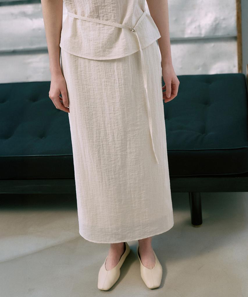 Lamerei Linkle Sheer H-Line Maxi Skirt[Lmbfspsk413]-2Color