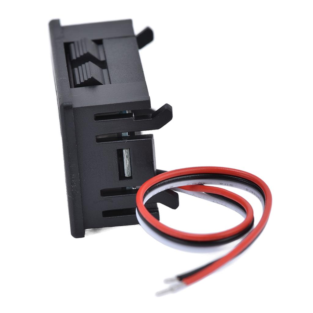 3 Wire DC Digital Display Voltmeter Display 0.56 Inch LED Digital External Display Module DC 099.9V(Blue Red )